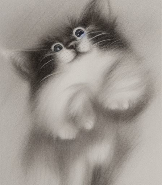 Playful cat Print