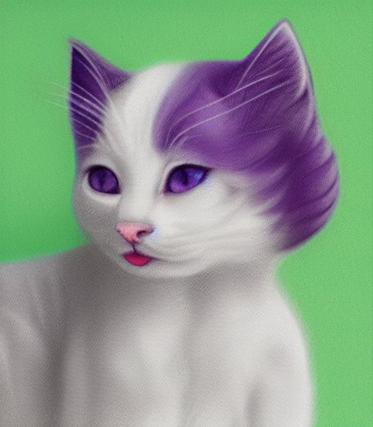 Purple Cat Print