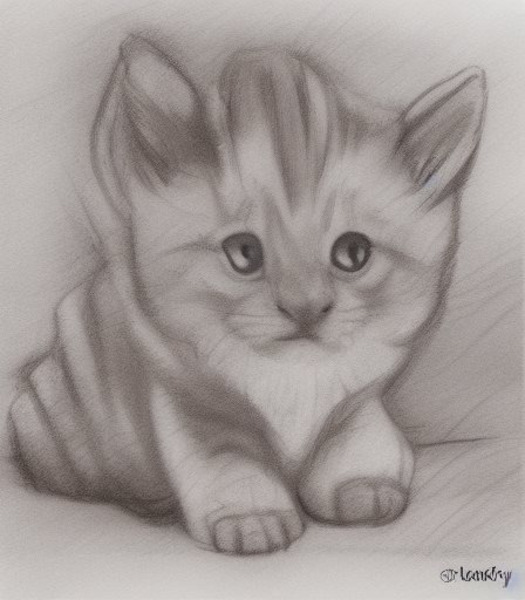 Tiger Kitten Print