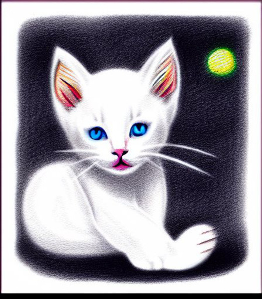 Celestial Cat Print