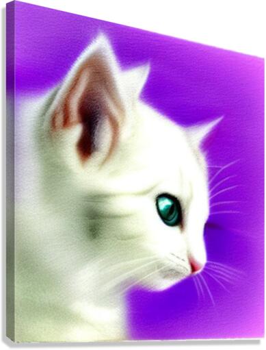 White Cat Canvas Print