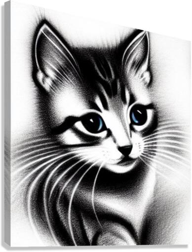 Kitten Stare Canvas Print