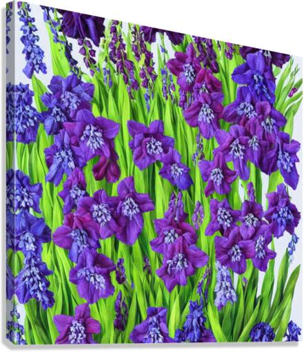 Violet Tones Monochromatic Canvas Print