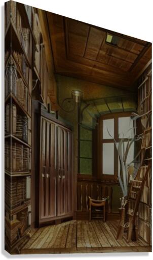 Enchanted Library Canvas Print