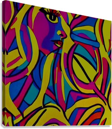 Abstract Curves Canvas Print