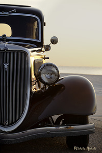 1934 Ford On The Beach