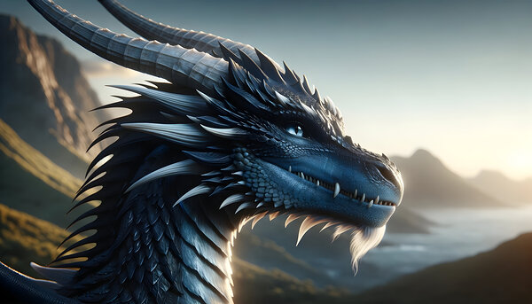 Azure Monarch Print