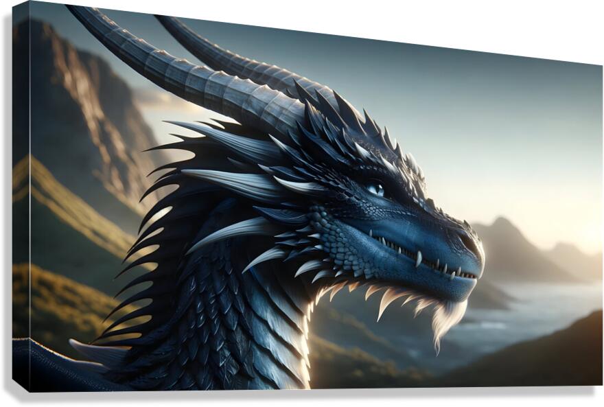 Azure Monarch Canvas Print