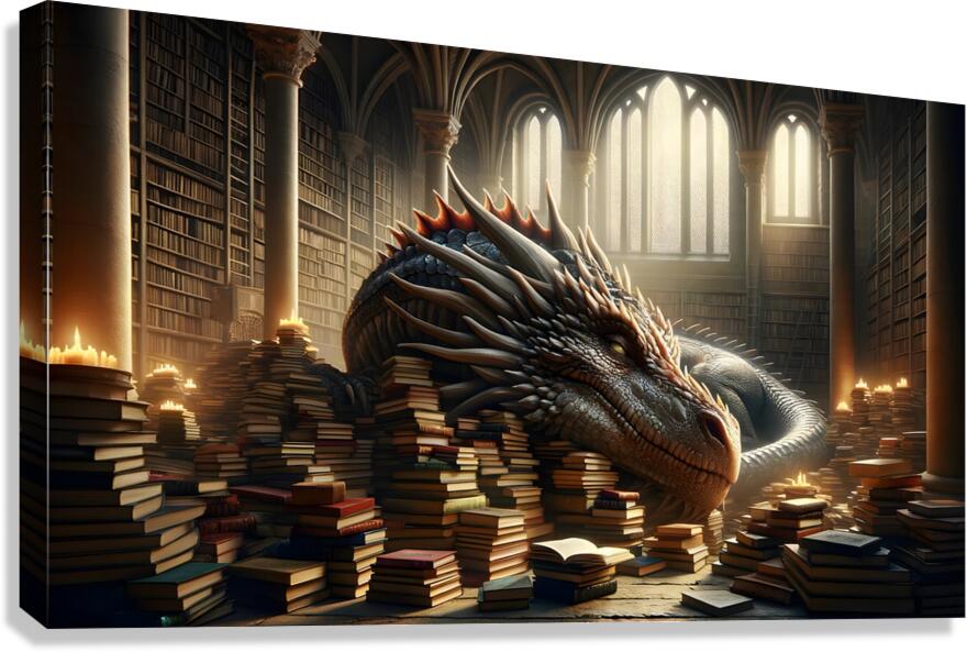 Guardian of the Tomes Canvas Print