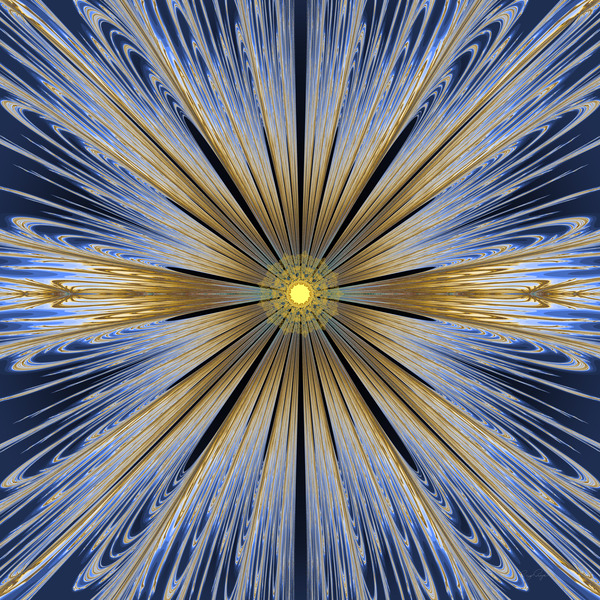 Star  Rays  Lace 2 Print