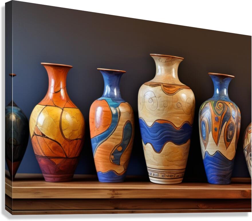Decorated pottery 4 Canvas Print