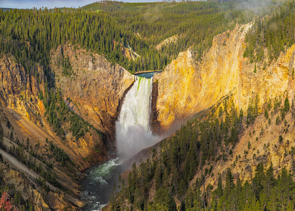 Lower Yellowstone Fall at Lookout Point by John Freeman