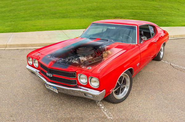 1970 SS Chevelle 8ft. x 12ft. Wall Mural by John Freeman