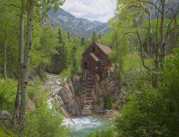 Crystal Mill -- 8 x 10 ft. Mural by John Freeman