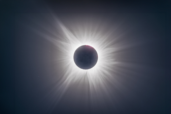 2024 Solar Eclipse with Earth Shine by John Freeman