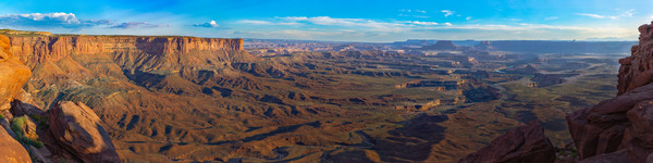 Green River Overlook Golden Hour -- 8 ft. x 32 ft. Wall Mural by John Freeman