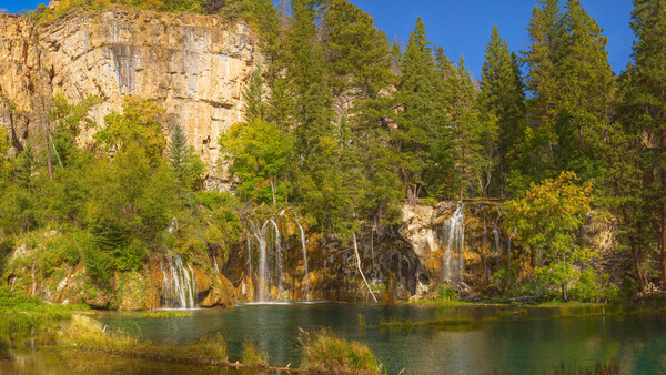 Hanging Lake -- 8ft x 14ft Wall Mural by John Freeman