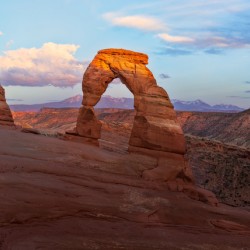 Delicate Arch Sunset 10 ft. x 14 ft. Wall Mural