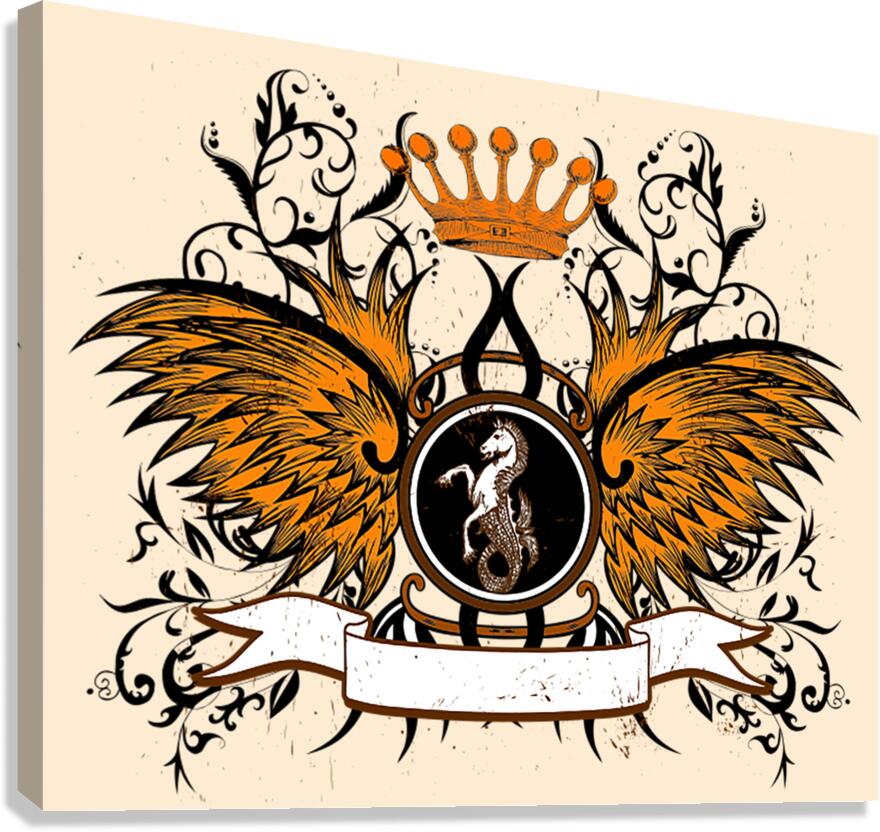 Crown wings Canvas Print