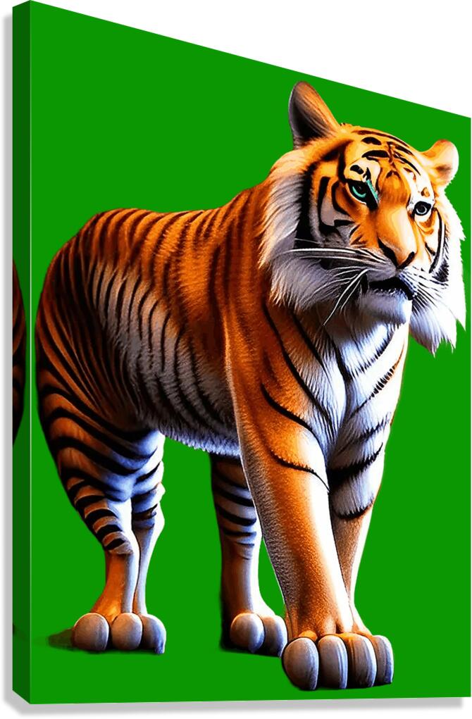Tiger walking Canvas Print
