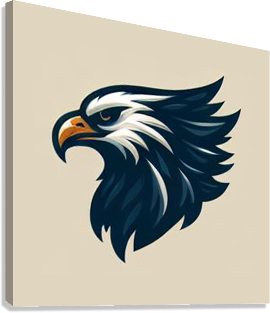head eagle 13 Canvas Print