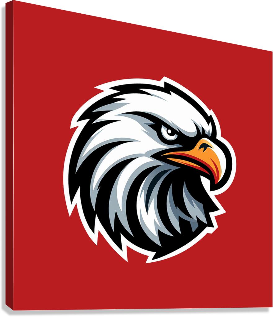 head eagle 12 Canvas Print