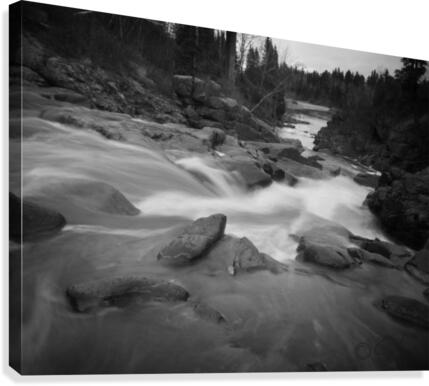 B&W Beaver falls Canvas Print
