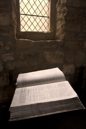 Bible In A Church, Rosedale, North Yorkshire, England