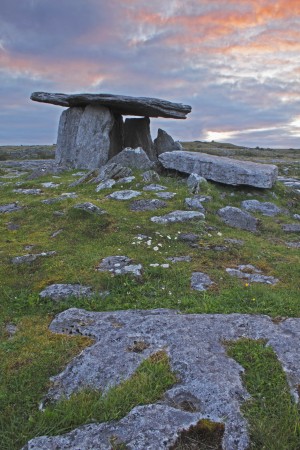 Poulnabrone Grave Site In The Burren Region; County Clare, Ireland