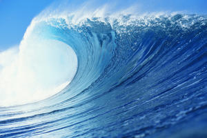 Hawaii, Oahu, Perfect Wave At Pipeline.