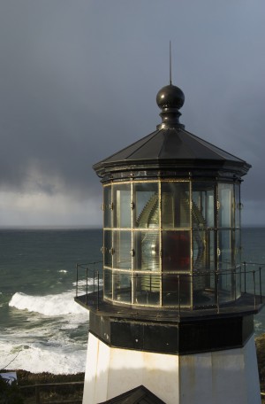 A stormy morning at Cape Meares; Oregon, United States of America