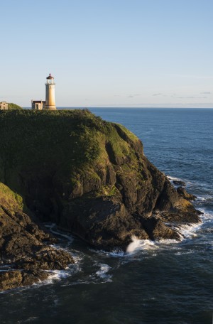 The North Nead Lighthouse is located at Cape Disappointment State Park; Ilwaco, Washington, United States of America