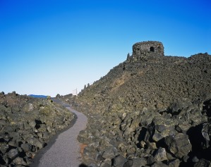 Lava fields at McKenzie Pass; Sisters, Oregon, United States of America
