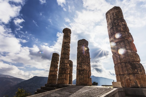Temple of Apollo; Delphi, Greece by PacificStock
