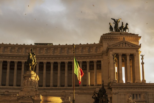 Statue of Victor Emmanuel; Rome, Italy Print
