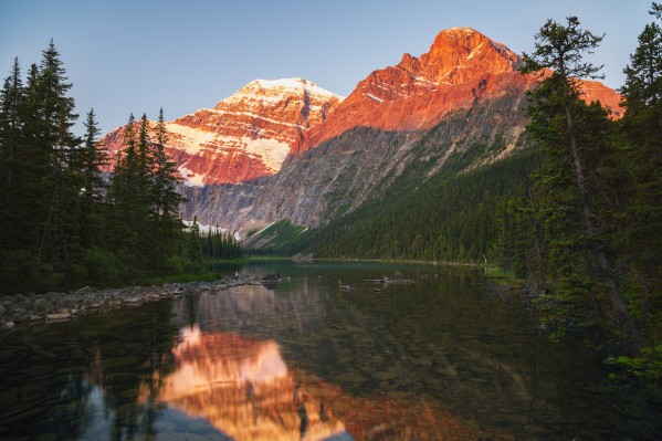 Mount Edith Cavelle in Jasper National Park; Alberta, Canada by PacificStock