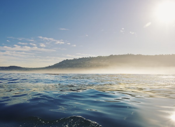 Californai Coast, View of Ocean From Boat Print