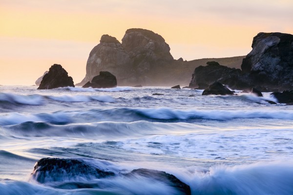 False Klamath Cove Beach, Redwood National and State Parks; California, United States of America by PacificStock