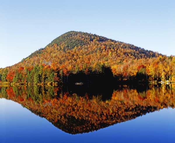 Autumn Colours Reflected In Water, Eastern Townships, Quebec, Canada by PacificStock