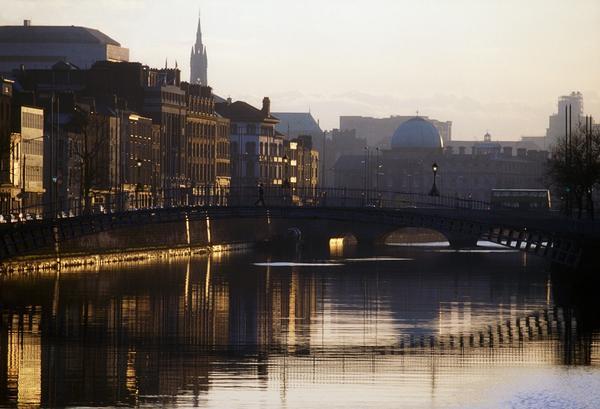 River Liffey, Dublin, Co Dublin, Ireland by PacificStock