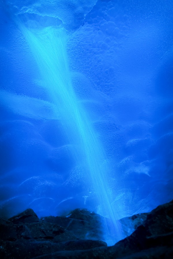 Waterfall In Ice Cave by PacificStock