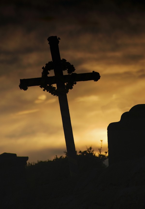 Cross At Sunset Print