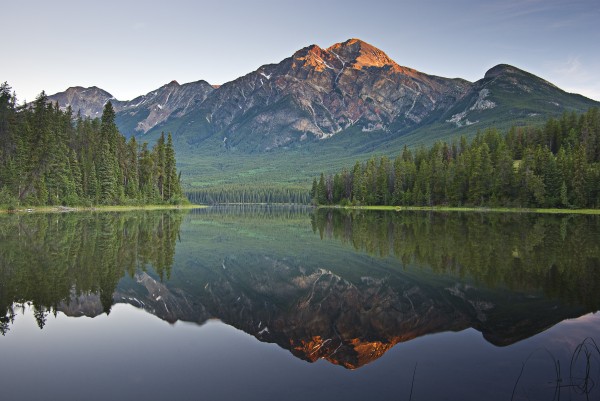 Mountain Reflection, Pyramid Mountain, Jasper, Alberta, Canada by PacificStock