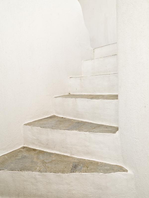 White Stairs Print
