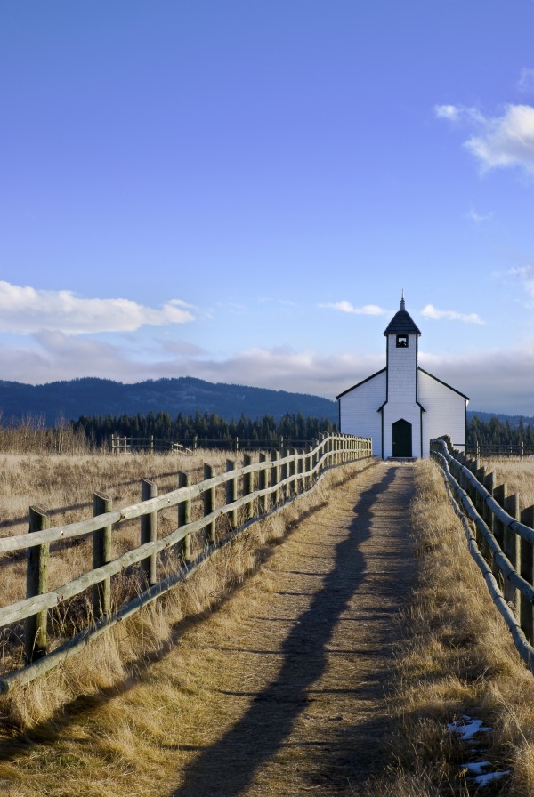 The Morley Church, Alberta, Canada by PacificStock