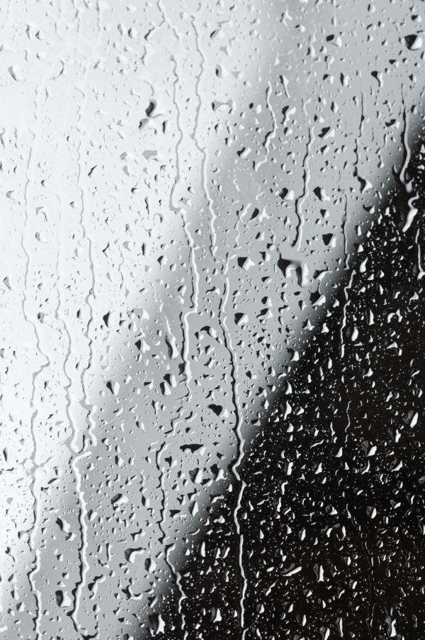 Water Drops On A Window Print