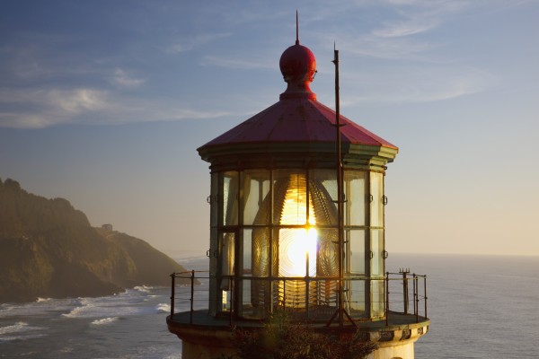 Heceta Head Lighthouse Along The Oregon Coast; Florence, Oregon, United States Of America by PacificStock