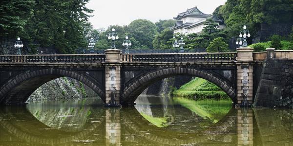 Nijubashi Bridge At Imperial Palace; Tokyo, Japan by PacificStock