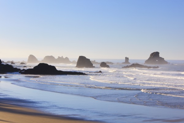 Tide At Indian Beach; Oregon, United States Of America by PacificStock