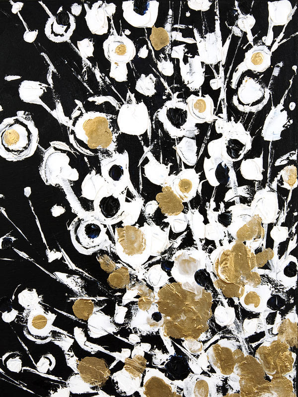 Fluff 2 Of 2, Abstract Flora - 2 Panel Series (Oil Painting). by PacificStock